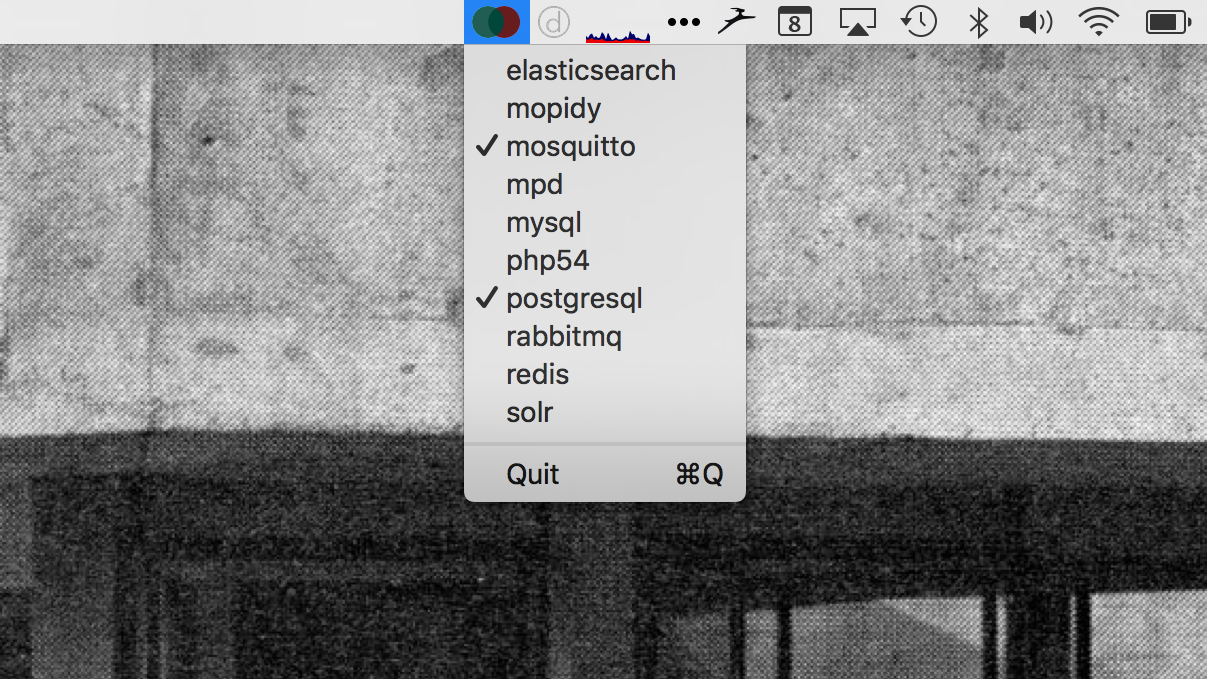 Homebrew Service Menubar