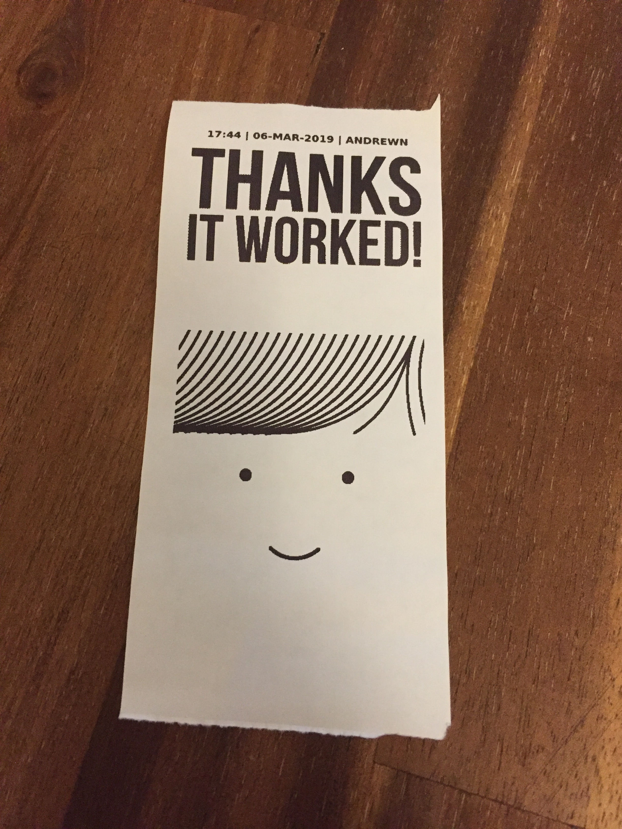 Print via the Nord Little Printers app
